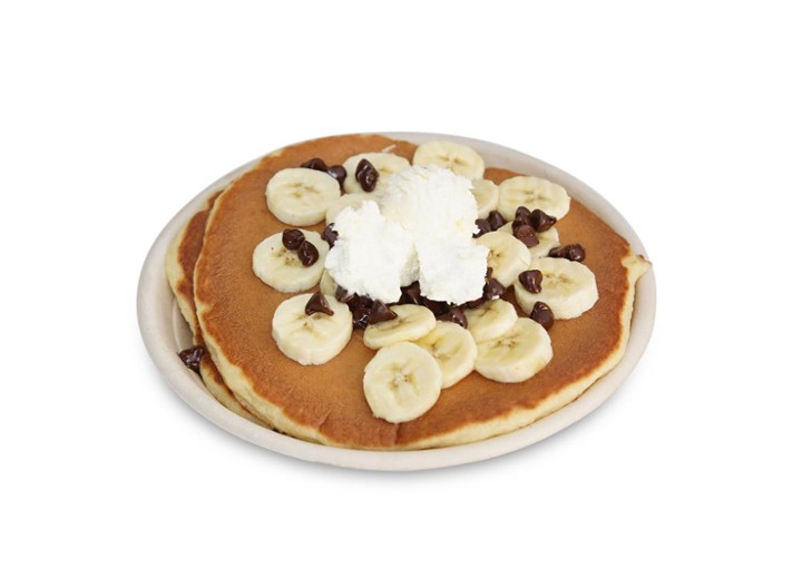 Hollywood Banana/Chocolate chip Pancakes