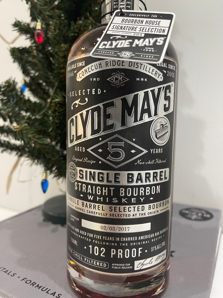 Clyde May's 5 Year Single Barrel Signature Selection