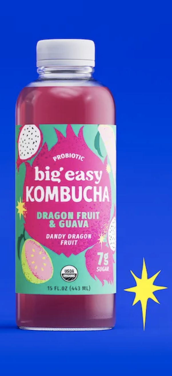 Big Easy Kombucha - DRAGON FRUIT + GUAVA