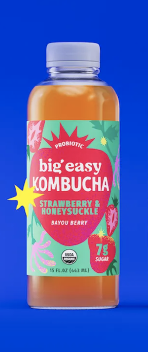 Big Easy Kombucha - STRAWBERRY + HONEYSUCKLE
