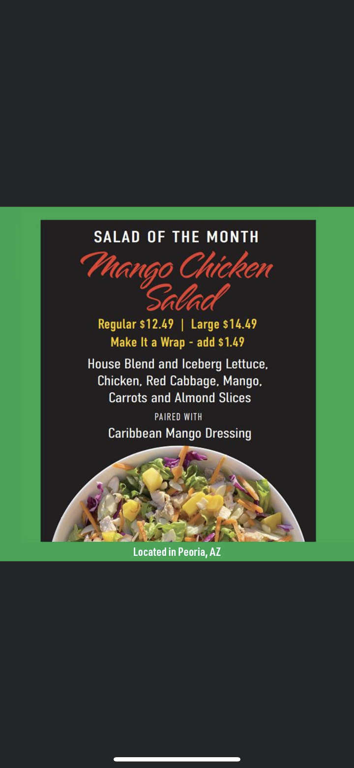 Salad Of The Month / Mango Chicken Salad