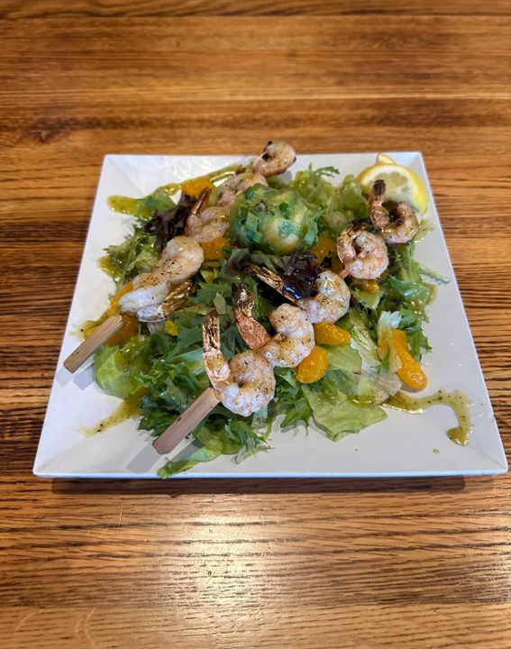 Shrimp Skewer Salad