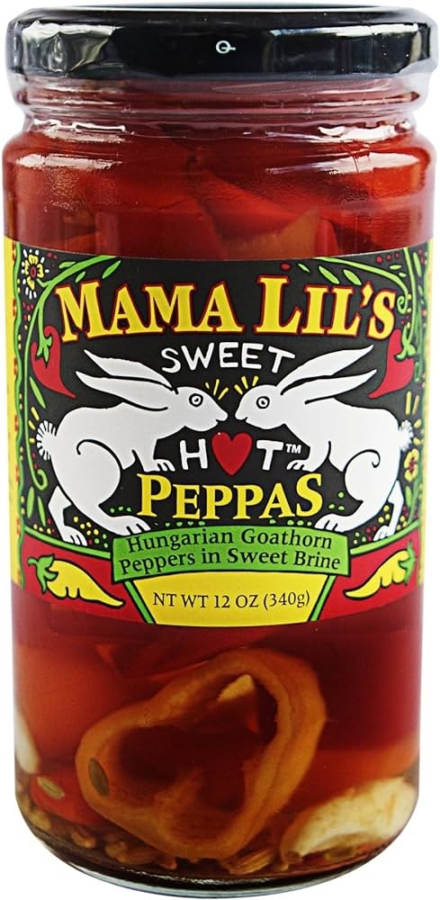 Mama Lil's Spicy Pickled Hungarian Goathorn Peppers