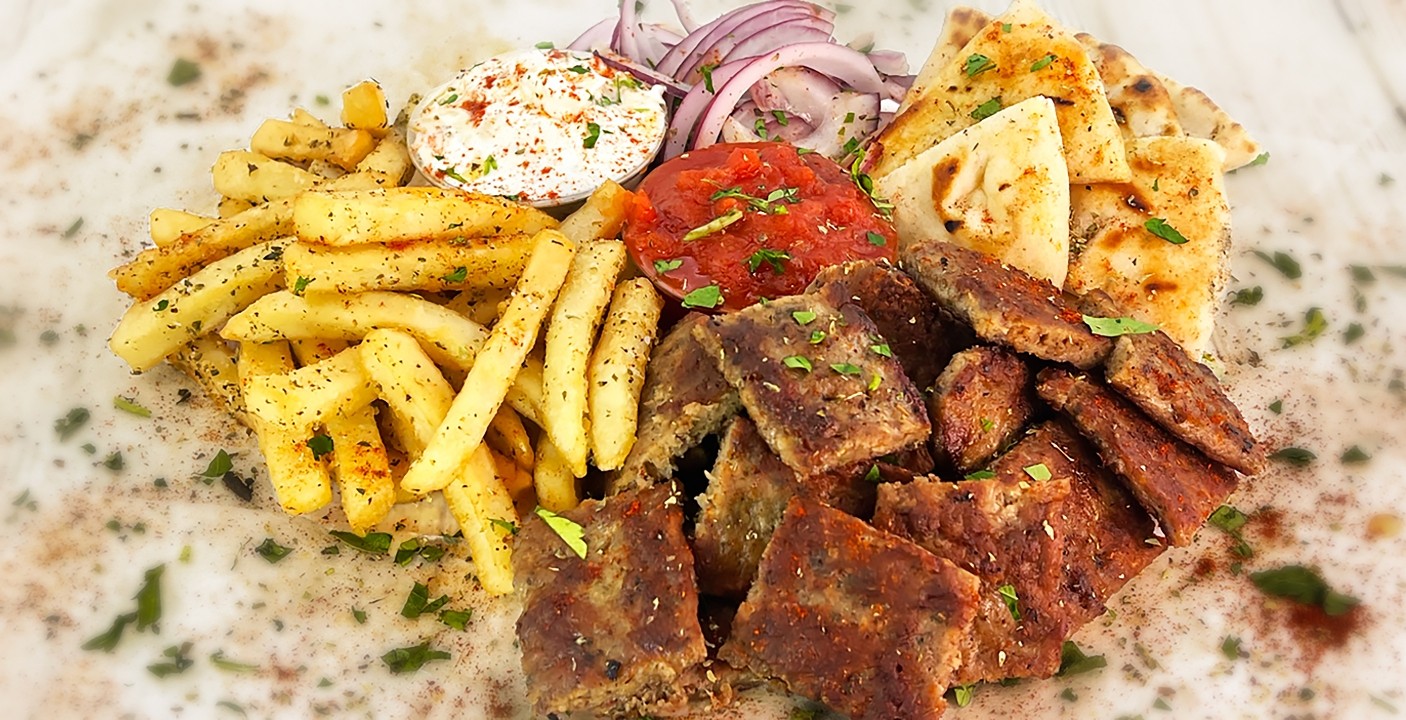 Beef & Lamb Kebab "Giaourtlou" Platter