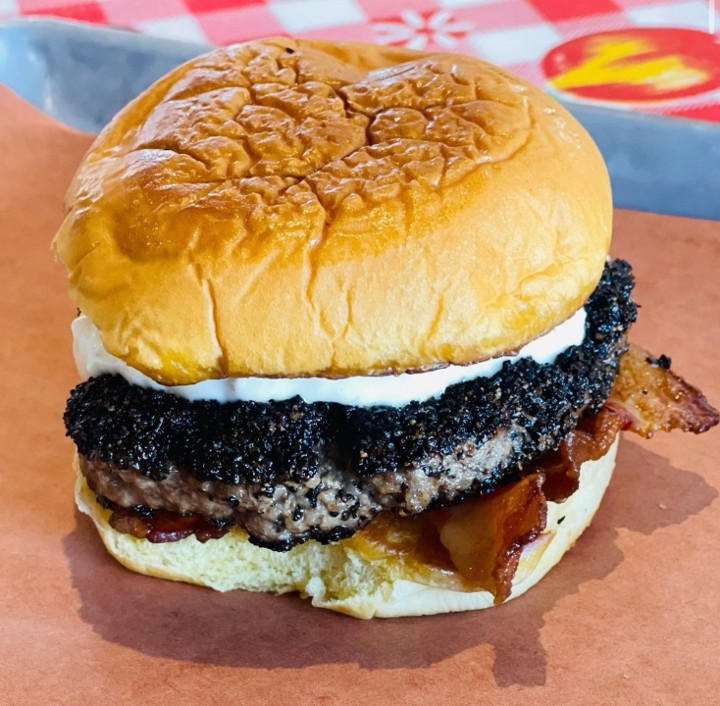Bacon Black & Blue Burger