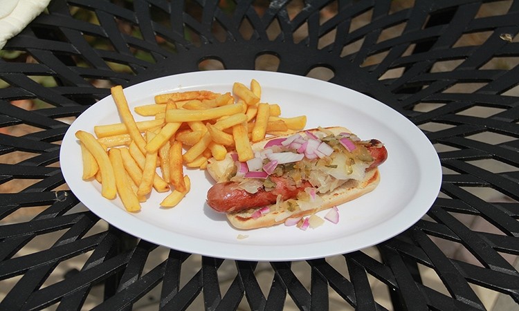 HOT DOG AND FRIES