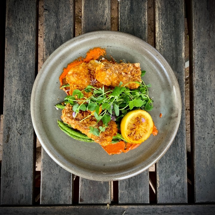 Corn Flake Crusted Walleye