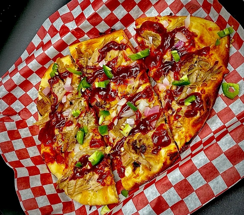 CHIPTOLE BBQ PORK FLATBREAD