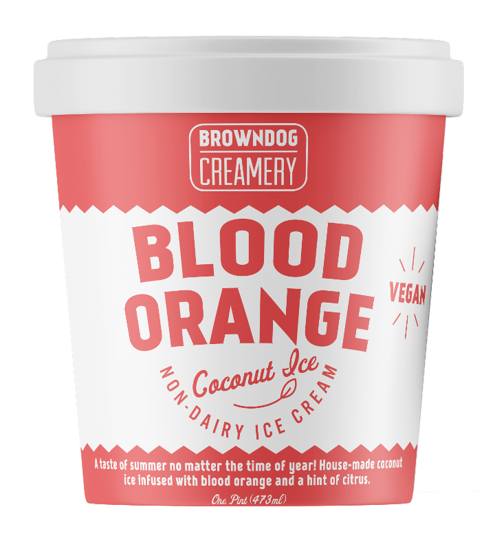 Blood Orange Coconut Ice Pint (V)