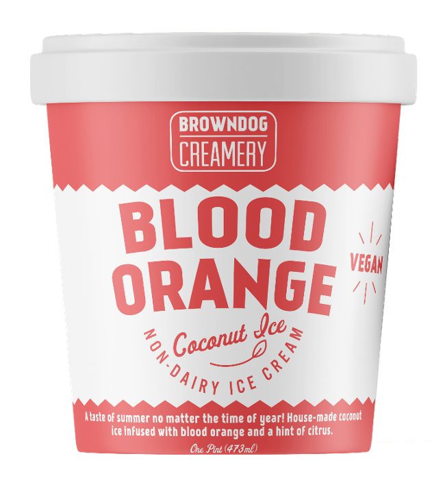 Blood Orange Coconut Ice Pint (V)