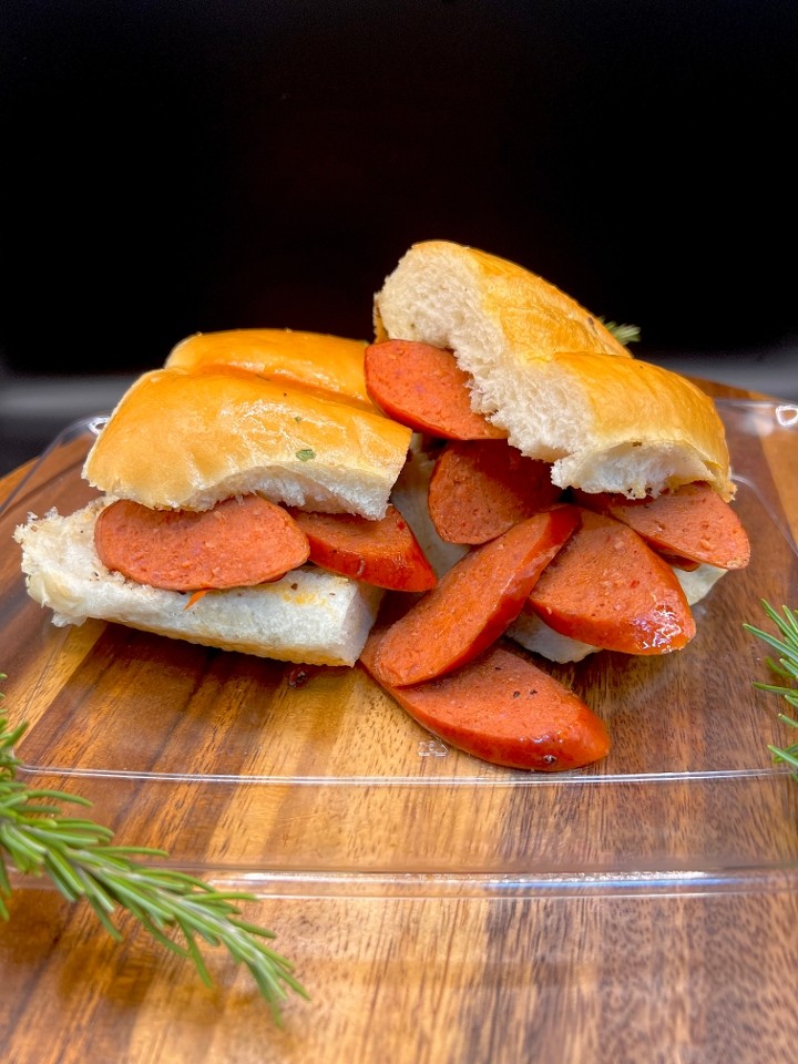Sausage Hot Links Sandwich