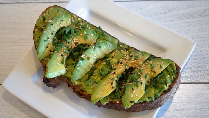 Avocado Toast with Salt and Chives