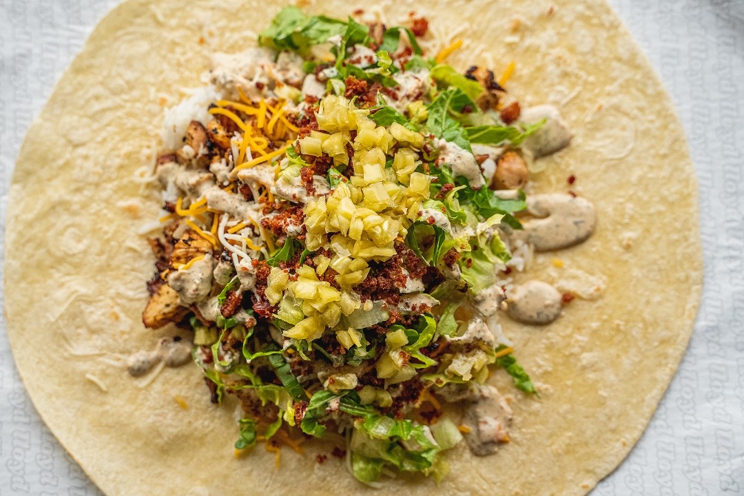 lloyd Taco Factory Dirty South Burrito