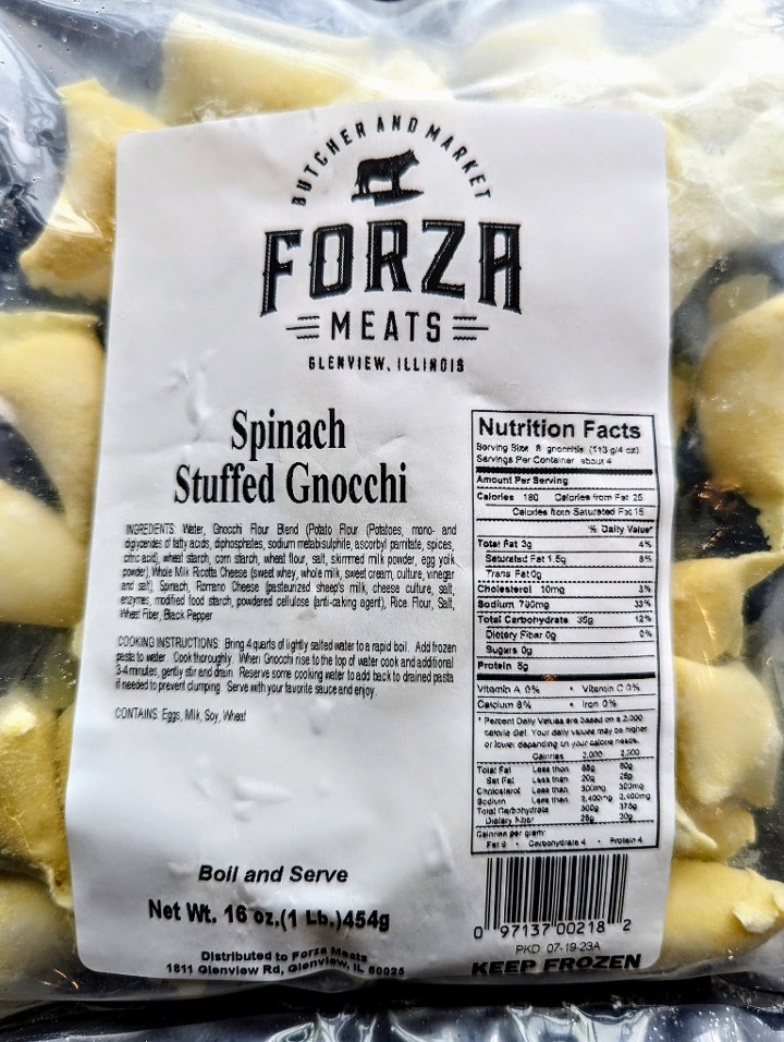 Spinach Stuffed Gnocchi