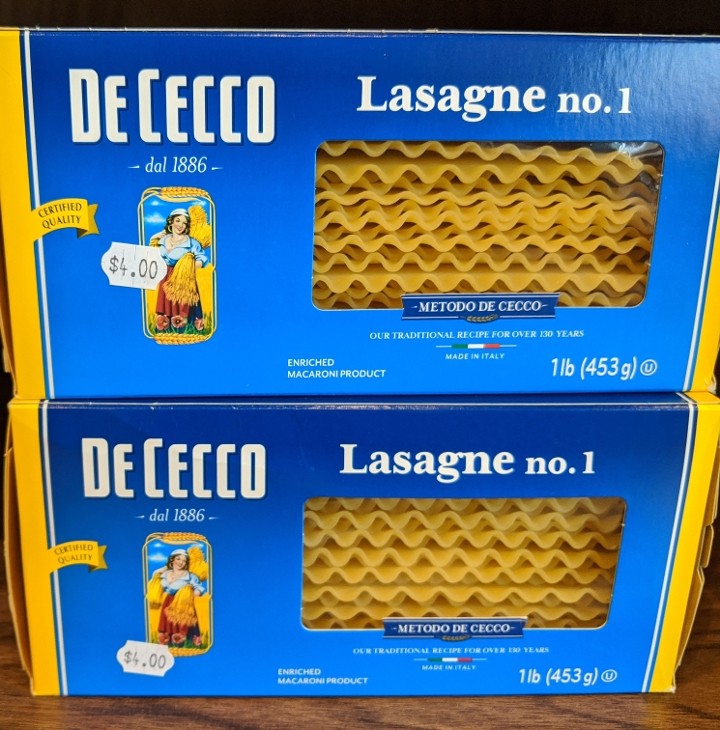 DeCecco Lasagna