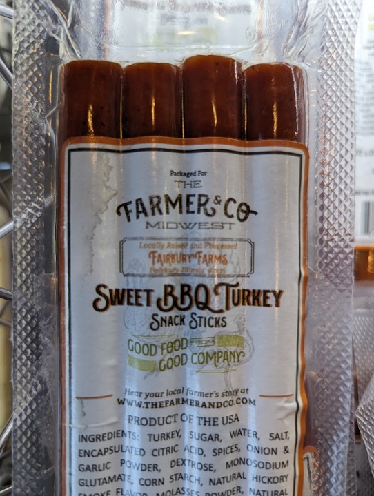 Slagel Farm BBQ Turkey Snack Sticks