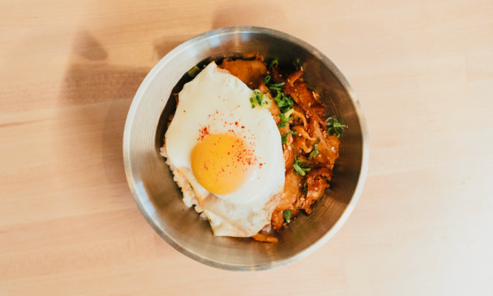 Kimchi Porkbelly Rice Bowl