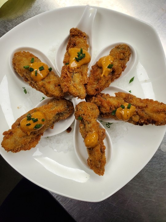 Six Fried Oysters