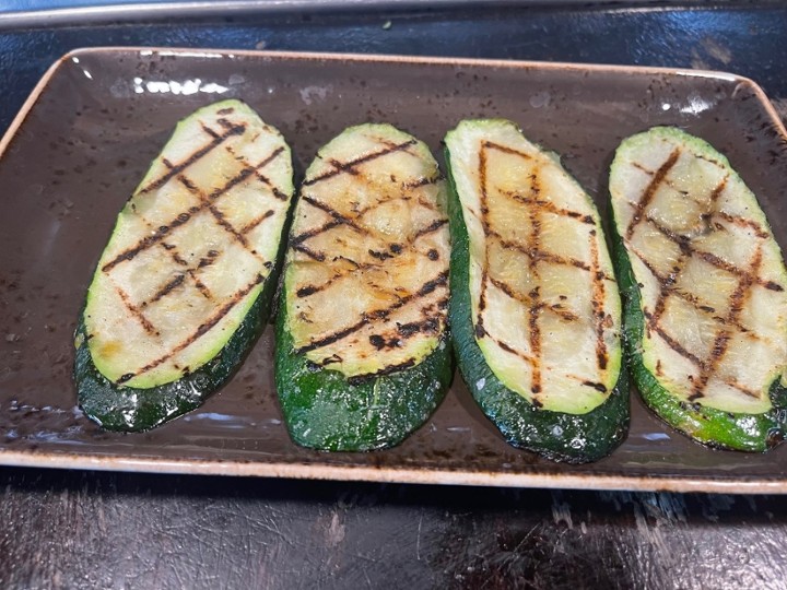 Grilled Zucchini Angled Cut - Side