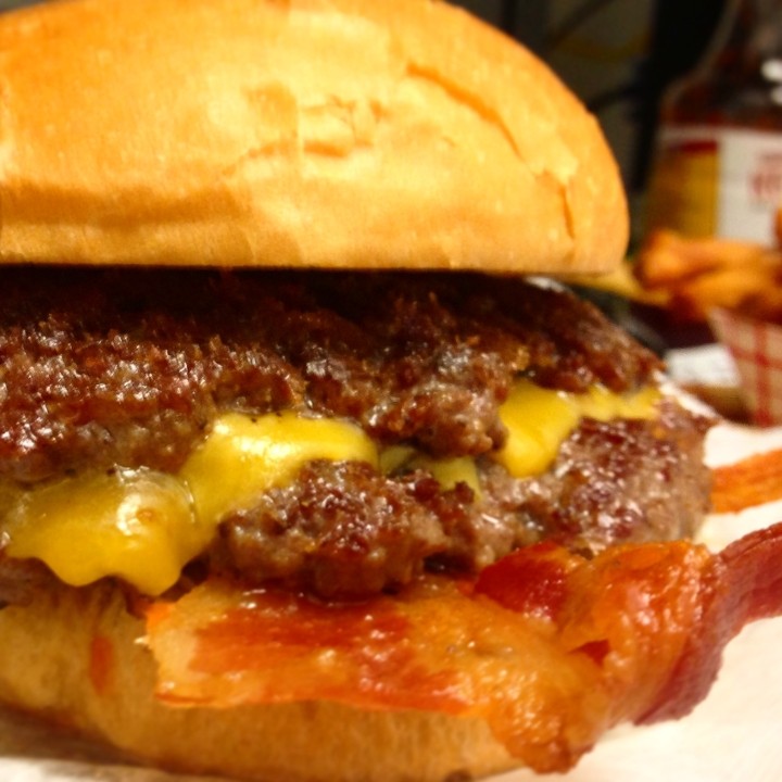 Ed's Bacon Double Cheeseburger