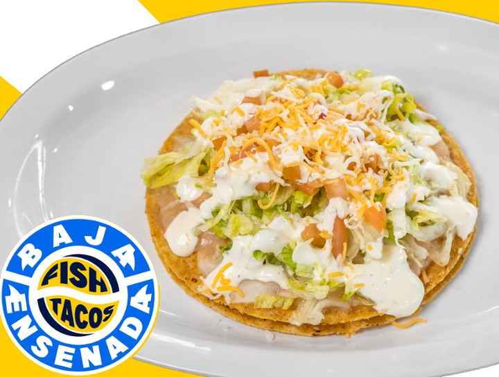 TOSTADA DE FRIJOL Y QUESO (Bean & Cheese)