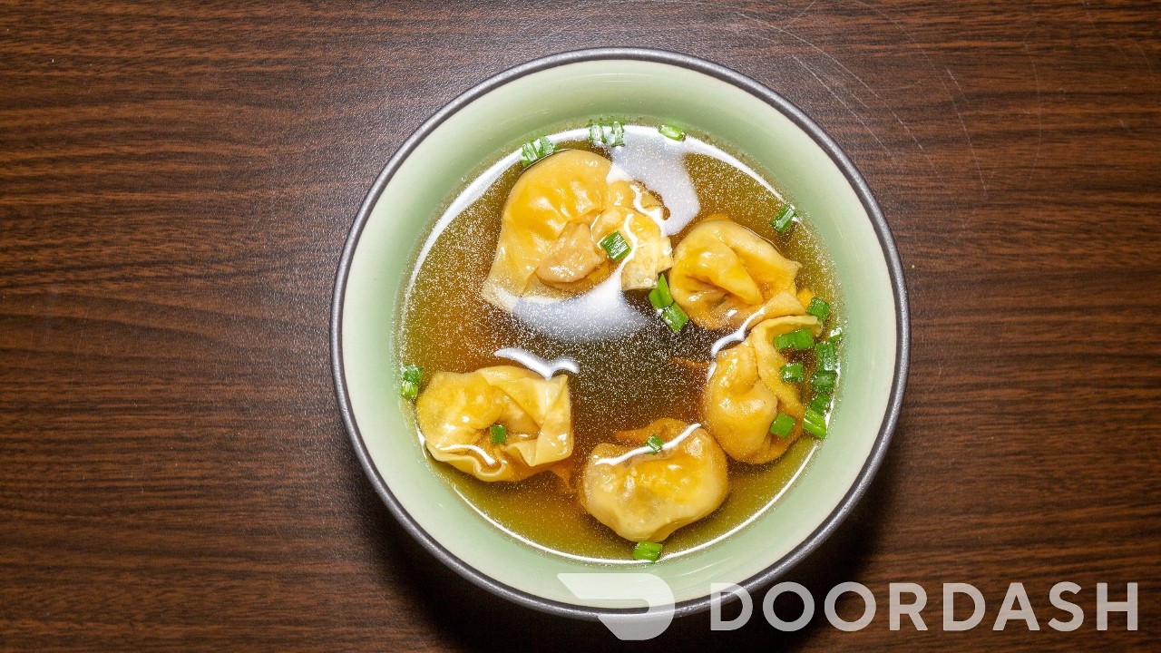 Yummy dumpling soup