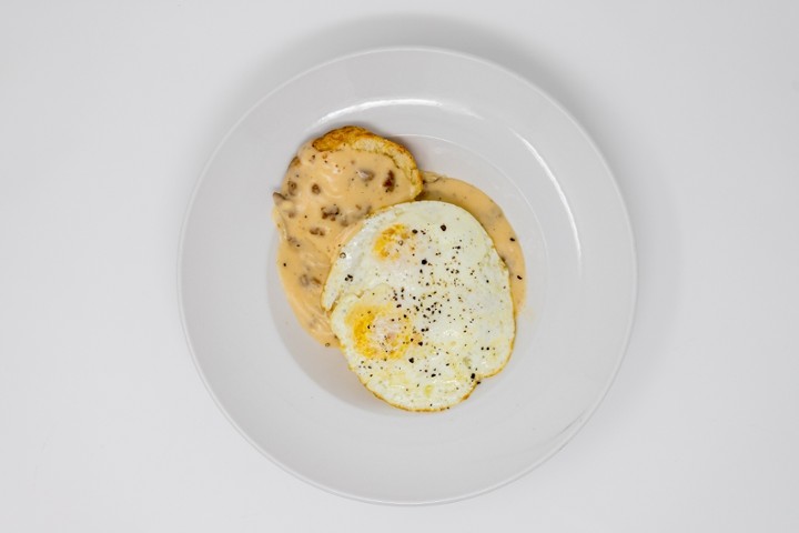 Chorizo Gravy & Biscuits