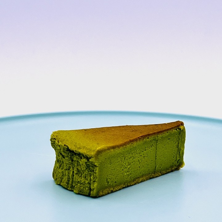 Mini Matcha Cheese Cake Slice
