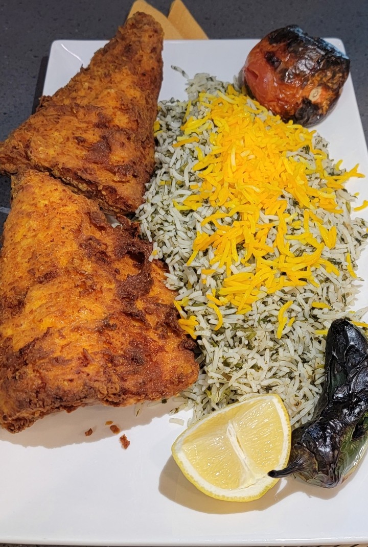 Fried With Fish With Sabzi Polo(Nowruz Special)