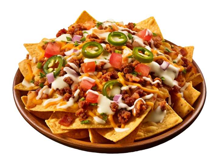 Loaded Nachos + Beef or Chicken