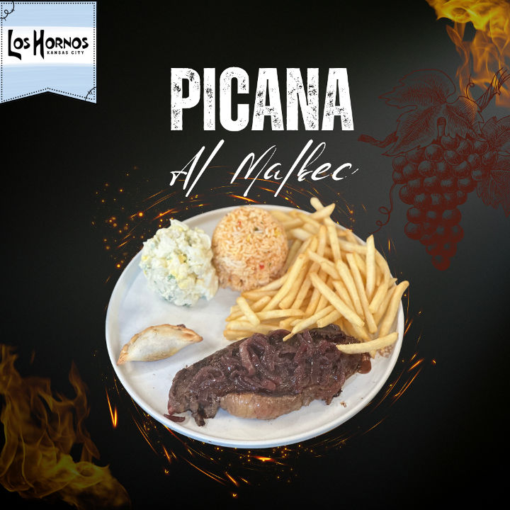 Picana AL MALBEC + 1 beef cocktail empanada FREE