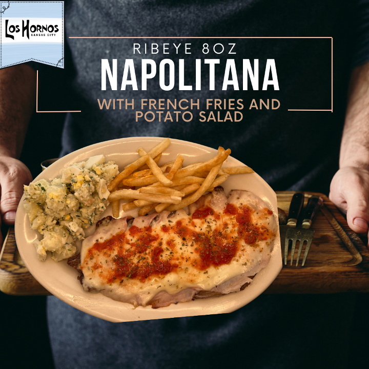 Ribeye Napolitana + 1 beef cocktail empanada FREE
