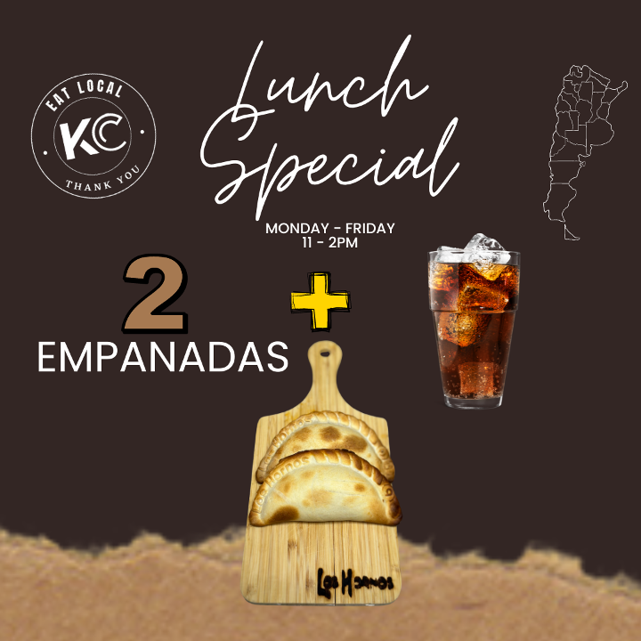 2 empanadas + 1 drink