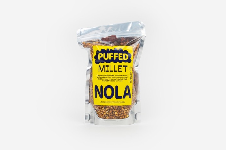Away: Gluten Free Puffed Millet Turmeric Granola Bag