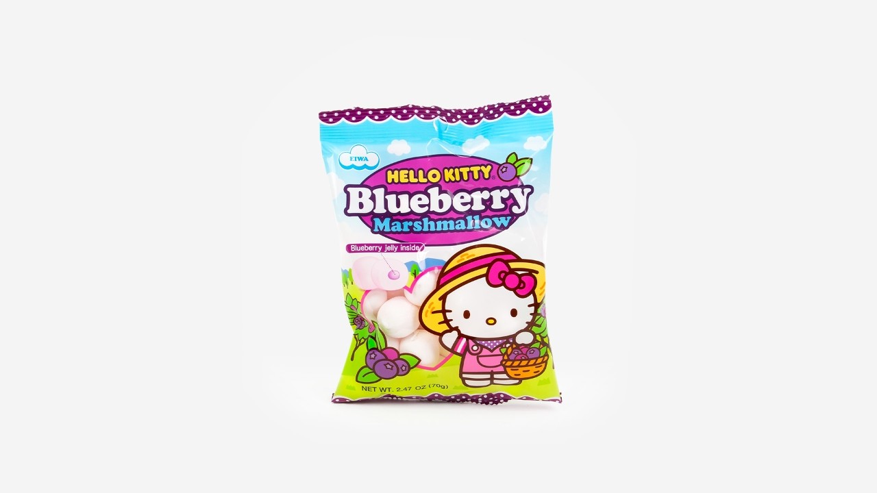 Hello Kitty Blueberry Marshmallows
