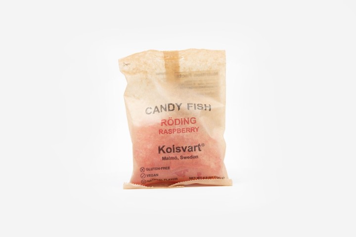 Kolsvart SOUR Raspberry Swedish Fish