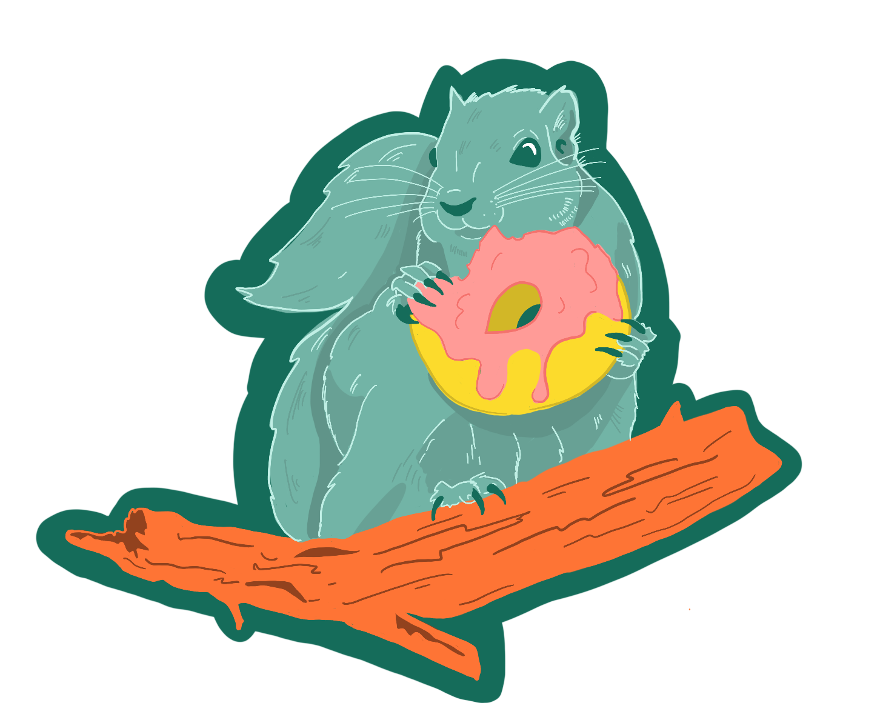 Critter Stickers: Edward the Squirrel