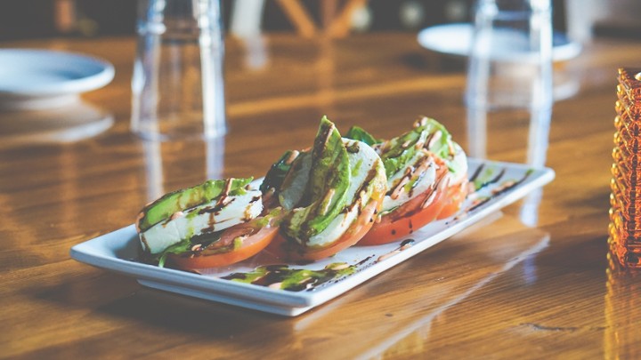 Large Tomato Avocado Mozzarella Caprese