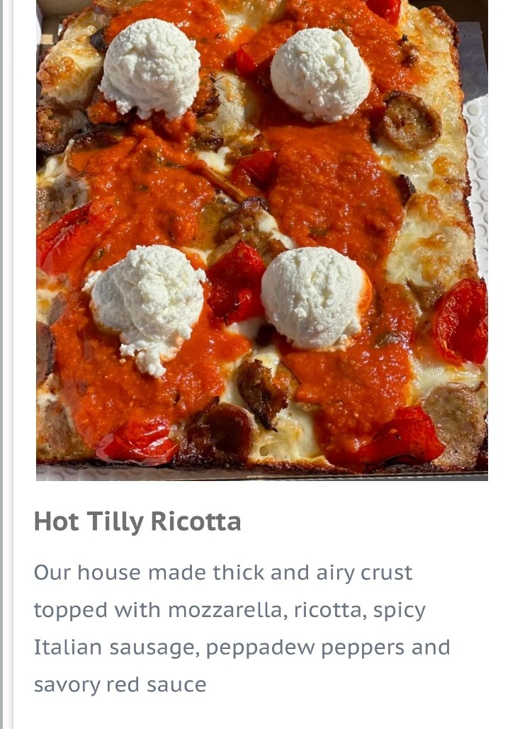 S Hot Tilly Ricotta