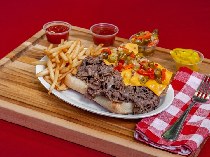 6" Italian Beef With Fries