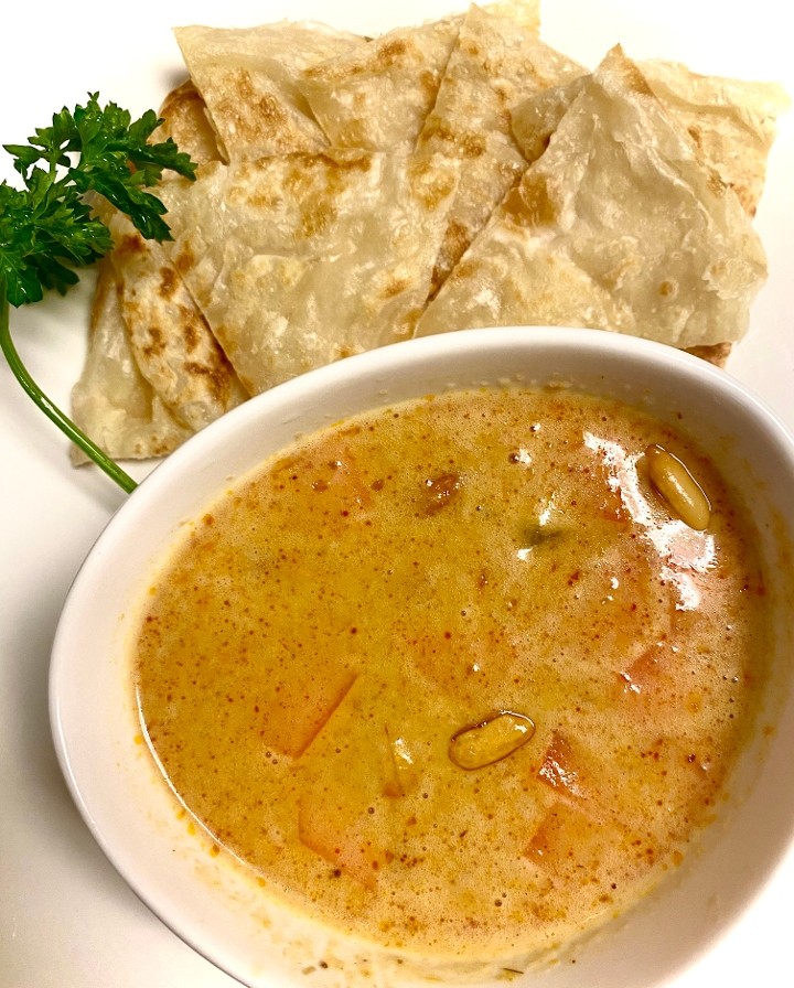 Roti with Curry Dipping Sauce