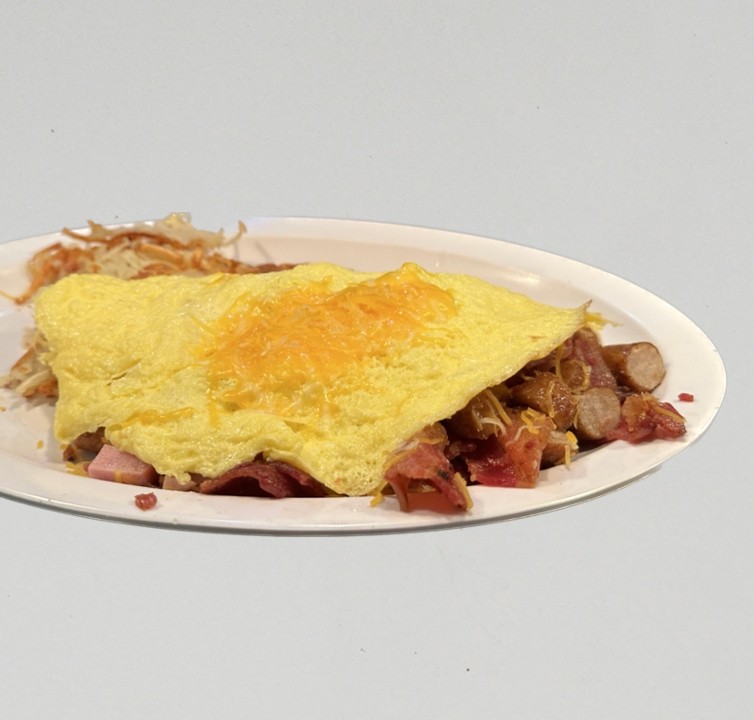 Meat Lovers Cheese Omlette