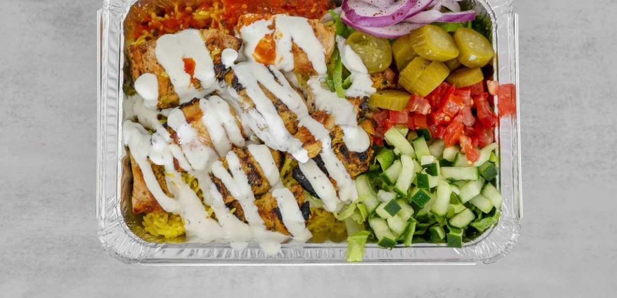 Chicken Kebab over Rice