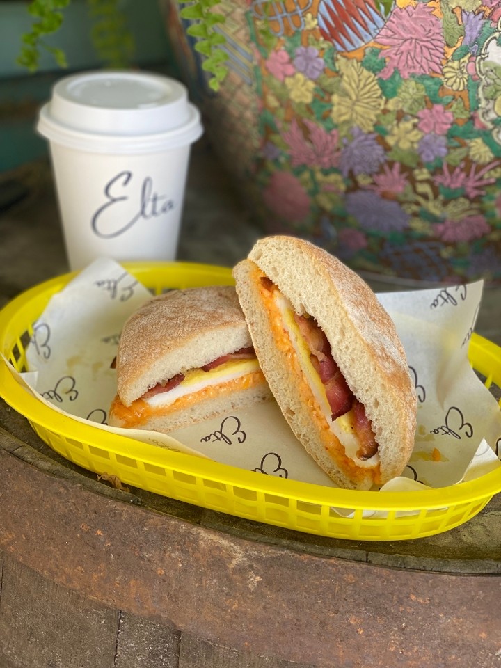 Elta Coffee 7747 U.S. Hwy 61 P.O. Box 1100 - Bacon, Egg, & Cheese Ciabatta