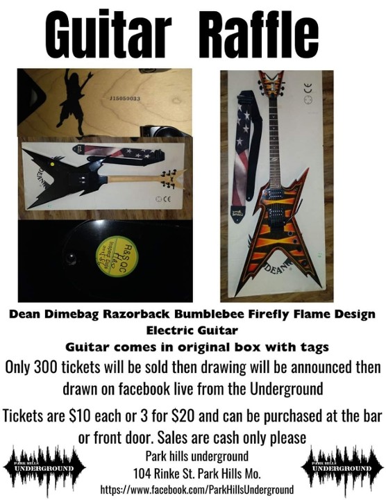 Dimebag guitar 3 tickets