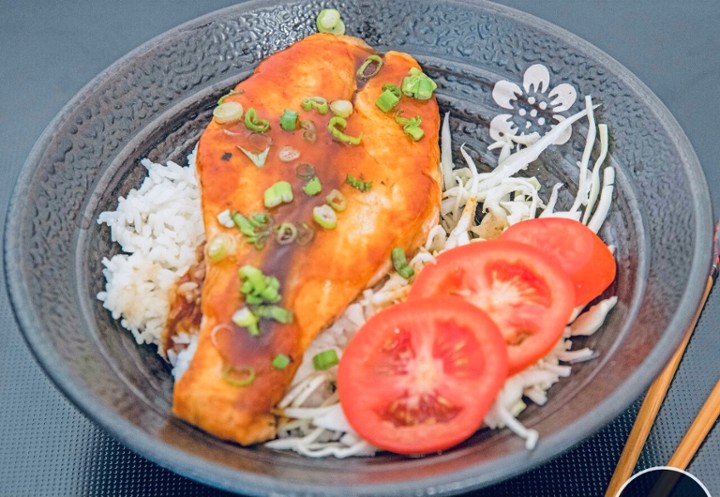 Salmon teriyaki