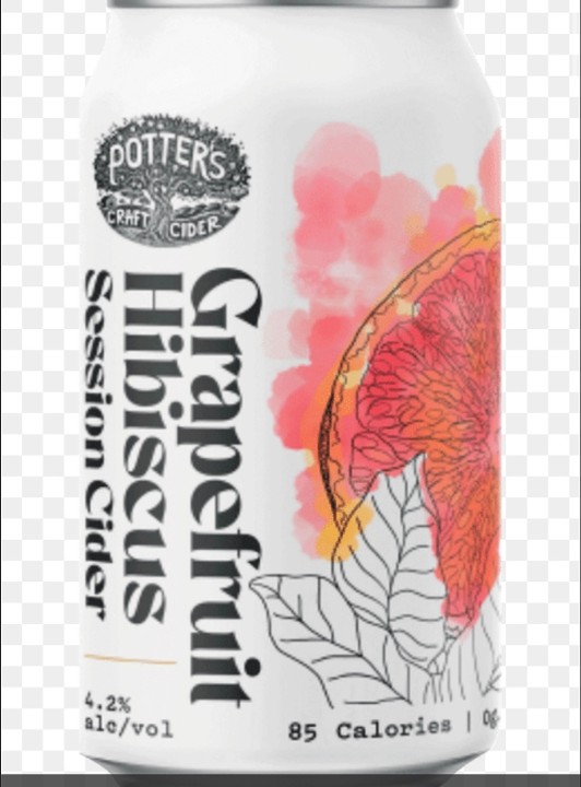 Potters Grapefruit Hibiscus cider