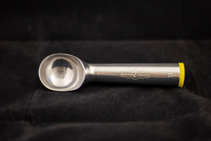 Butter & Cream Logoed Ice Cream Scoop - Silver