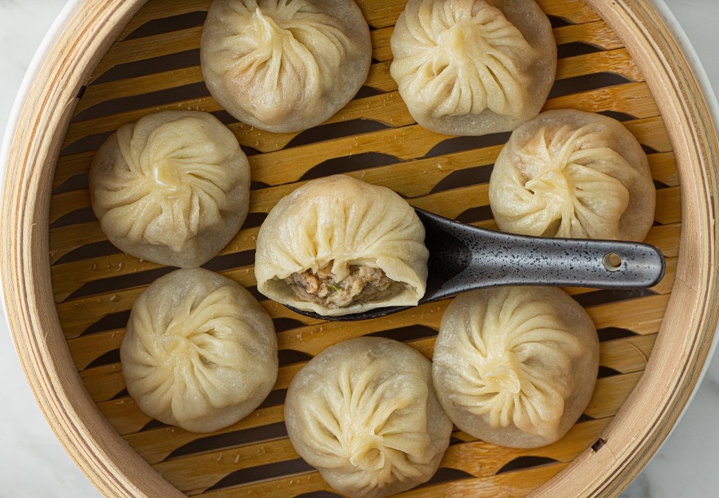 Steamed Soup Dumplings with Blue Crab and Pork  - 8pcs