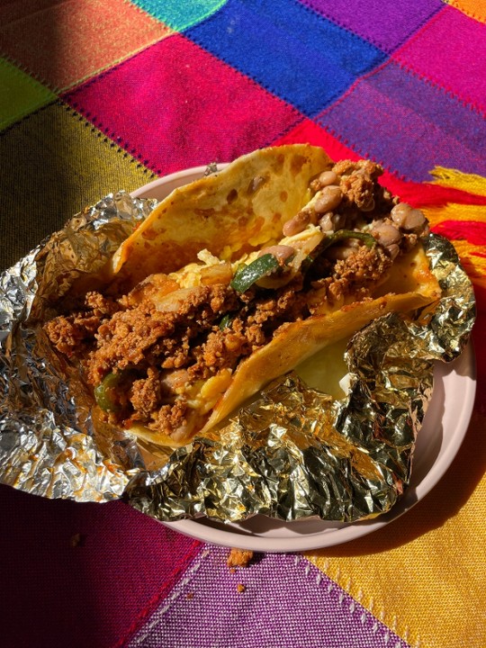 Chorizo Breakfast Taco
